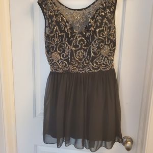 Yemi Kim Embellished Black Dress